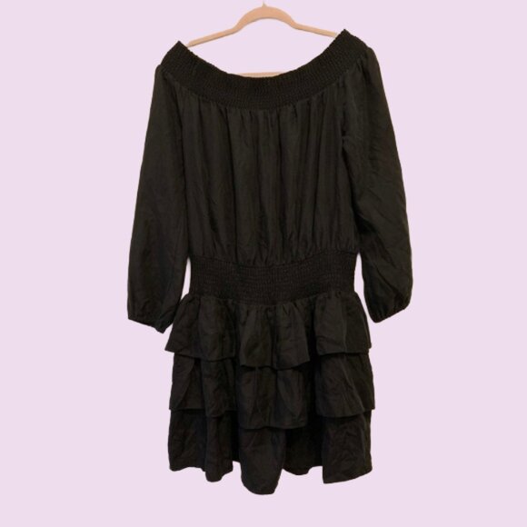 Michael Kors Black Tiered Mini Dress - NWT - Picture 1 of 8